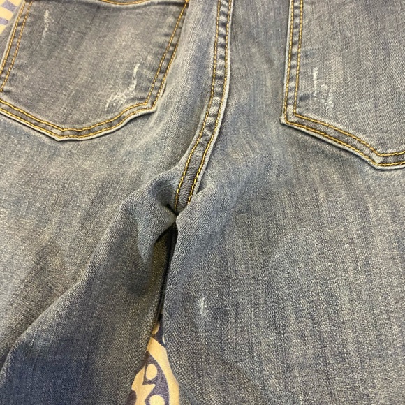 AWESOME!💙👖ANTHROPOLOGIE! HIGH RISE! DENIM LEGGING!👖💙27 3/4 28” PILCRO - Picture 3 of 13